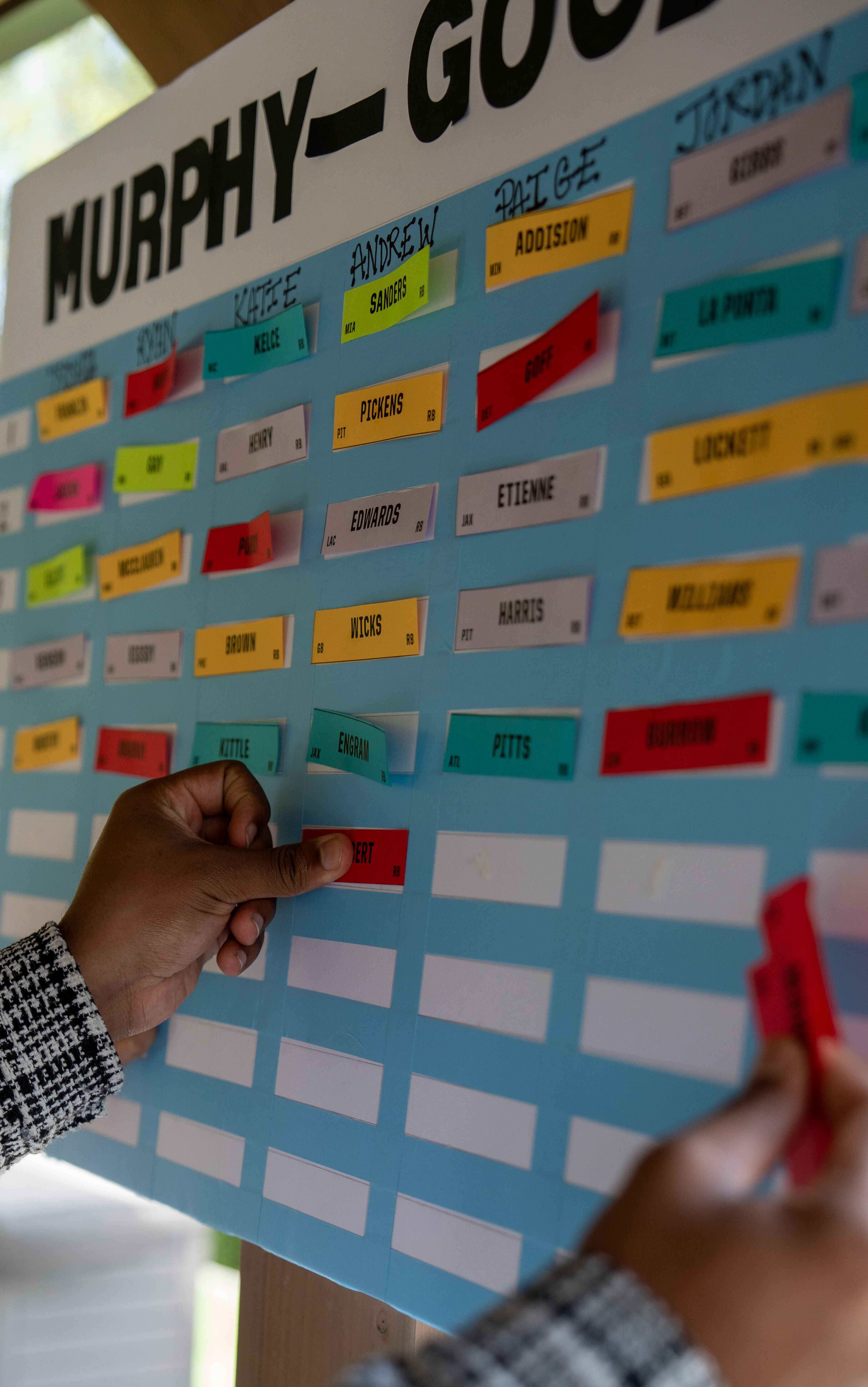 Fantasy Football Draft Board Fantasy Football Draft Board