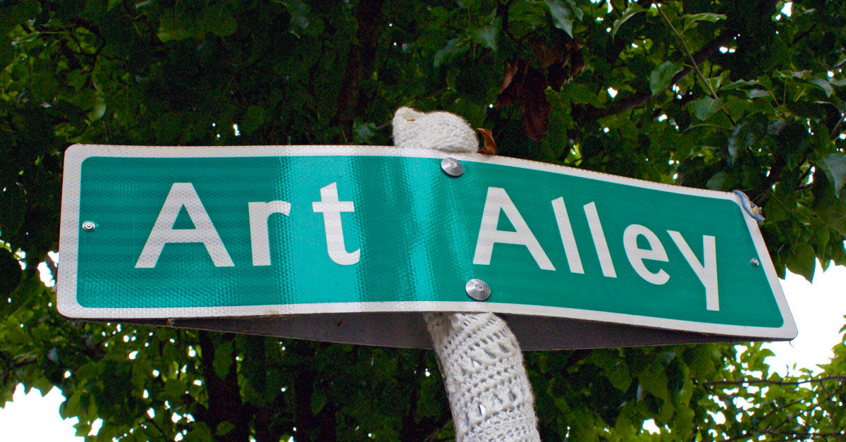 Art Alley Street Sign