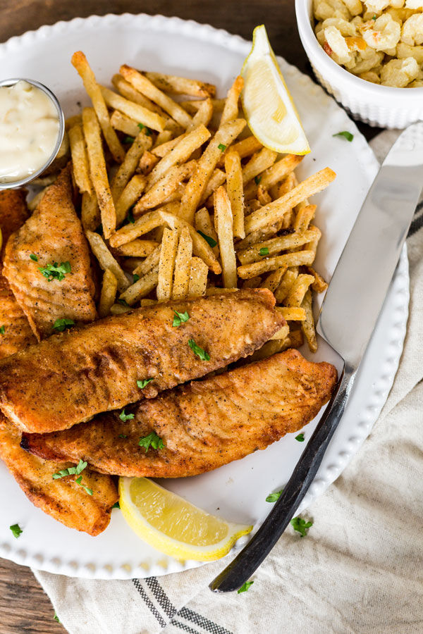 Fish fry with french fries