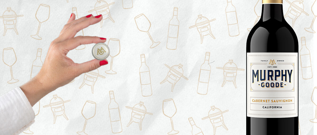Diverse hands holding wine bottles and wine glasses, Murphy-Goode