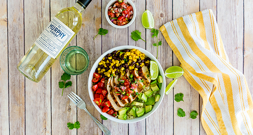 Mexican Cauliflower Rice Bowl with Chicken